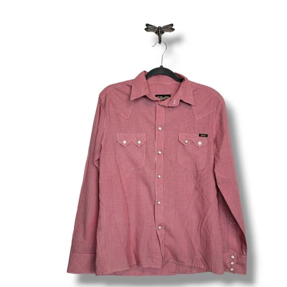 🔴 3/$25 SL Barbier Gingham Button Up Men's Shirt M - Picture 1 of 10
